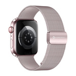 Pasek do Apple Watch Forcell F-Design FA14 magnetyczny stal 42 / 44 / 45 / 49 mm różowy