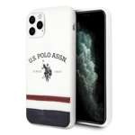 Pouzdro US POLO Apple iPhone 11 Pro Max Tricolor Pattern Collection White Case