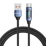TECH-PROTECT ULTRABOOST LED USB-C CABLE 66W/6A 200CM BLUE