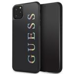 Pouzdro GUESS Apple iPhone 11 Pro Max Glitter Logo Black Case