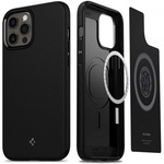 Pouzdro SPIGEN Mag Armor iPhone 12 12 Pro matně černé černé pouzdro