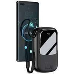 [Po vrácení] Baseus Qpow powerbank 20000mAh USB / USB typu C / Vestavěný kabel USB typu C 22,5W Quick Charge SCP AFC FCP černá (PPQD-I01)