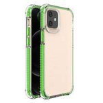 Pružný Armor gelový elastický pancéřový kryt s barevným rámečkem pro iPhone 12 mini green
