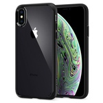 Pouzdro SPIGEN iPhone X XS Ultra Hybrid Matte Black Černé matné pouzdro Apple