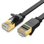 Ugreen Ethernet patch kabel U/FTP Cat. 7 10 Gb/s plochý 0,5 m černý (NW106)