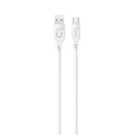 USAMS Kabel USB-C PD Rychlé nabíjení 1,2 m 6A Lithe Series bílá/bílá SJ568USB02(US-SJ568)