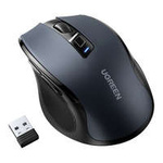 Ugreen optická bezdrátová myš USB 2,4 GHz / Bluetooth 5.0 4000 DPI černá (MU006)