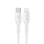 Kabel USAMS USB-C Apple Lightining U43 30W PD 1,2 m bílá