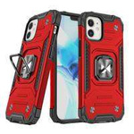 Obal Wozinsky Ring Armor obal iPhone 14 Plus pancéřový kryt držák mag netic ring red Case