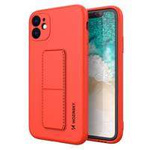 Wozinsky Kickstand Case Silikonový kryt stojanu pro Samsung Galaxy A11 / M11 červený