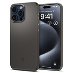 Obal Spigen Thin Fit iPhone 15 Pro Gunmetal Case