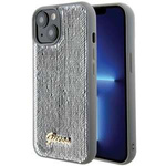 Etui Guess GUHCP15SPSFDGSS iPhone 15 6.1" srebrny/silver hardcase Sequin Script Metal Case
