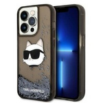 Karl Lagerfeld KLHCP14LLNCHCK iPhone 14 Pro 6,1" black/black hardcase Glitter Choupette Head