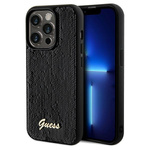 Etui Guess GUHCP14LPSFDGSK iPhone 14 Pro 6.1 czarny/black hardcase Sequin Script Metal Case