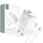 TECH-PROTECT C20W 2-PORTOVÁ SÍŤOVÁ NABÍJEČKA PD20W/QC3.0 + LIGHTNING KABEL BÍLÁ
