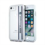 Pouzdro BMW Apple iPhone 7 SHOCKPROOF průhledné bílé pouzdro