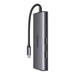 Adaptér 7v1 UGREEN USB Hub na 2x USB-A 3.2, USB-C 3.2, SD/TF, PD