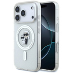 Etui Karl Lagerfeld IML Karl Choupette   Glitter MagSafe do iPhone 17 Pro Max przezroczysty