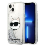 Karl Lagerfeld KLHCP14MLNCHCS iPhone 14 Plus 6,7" stříbrná/stříbrná tvrdácase Glitter Choupette Head