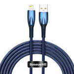 Baseus Glimmer Series kabel USB-A - Lightning 2.4A 480Mbps 2m modrá