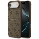 Etui Guess 4G Ring Classic Logo MagSafe  do iPhone 17 Air brązowy