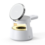 Ładowarka indukcyjna Duzzona W23 5w1 z głośnikiem Bluetooth i podświetleniem zgodna z MagSafe 15W czarna