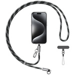 Smycz do telefonu z kablem do ładowania  Usams SJ746 30W USB-C do Lightning 1.2m czarny