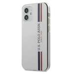 Pouzdro US POLO Apple iPhone 12 Mini Tricolor Collection USHCP12SPCUSSWH Bílé pouzdro