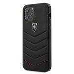 Pouzdro FERRARI Apple iPhone 12 Pro Max Off Track Prošívaný černý pevný kufr