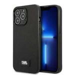 Obal Karl Lagerfeld Klhcp13xsfmp2k iPhone 13 Pro Max 6,7" Hardcase Black/Black Saffiano Plaque Case
