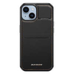 Pouzdro 3 v 1 pro iPhone 14 Plus s peněženkou MagSafe Wallet RFID Blocking Stand Dux Ducis Rafi Mag - Black