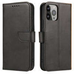 Pouzdro Magnet Case pro Xiaomi Redmi Note 12 flip cover stojánek na peněženku černý