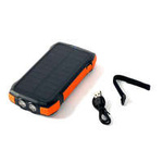 Solární powerbanka Choetech s indukčním nabíjením 20000mAh PD 20W / QC 18W / Qi 10W oranžová (B657)