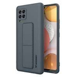 Silikonový kryt stojanu Wozinsky Kickstand Case pro Samsung Galaxy A42 5G tmavě modrá