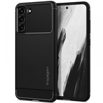 MATTE černé Case Pouzdro SPIGEN S21 Fe Rugged Armor