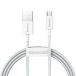 Baseus Superior kabel USB - micro USB rychlonabíjecí kabel 2A 1m bílý (CAMYS-02)
