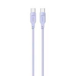 USAMS Kabel USB-C na USB-C PD Rychlé nabíjení 1,2 m 100W Lithe Series fialová/fialová SJ567USB03 (US-SJ567)