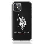 Pouzdro US POLO Apple iPhone 12 Pro Max 6.7 Shiny Big Logo USHCP12LTPUHRBK Černé pouzdro