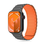 Pasek Tech-protect Iconband Magnetic Apple Watch 4 / 5 / 6 / 7 / 8 / 9 / Se / Ultra 1 / 2 (42 / 44 / 45 / 49 Mm) Titanium/orange