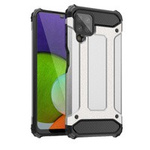 Hybridní Armor pancéřovaný hybridní pouzdro kryt Samsung Galaxy A22 4G stříbrný