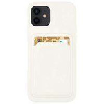 Pouzdro Card Case silikonový pouzdro peněženka se slotem na karty a doklady pro Samsung Galaxy S22+ (S22 Plus) white Case