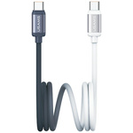 Kabel USAMS Bicolor Series SJ756 PD 60W  USB-C/USB-C 1.2m czarno biały