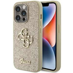 Etui Guess GUHCP15XHG4SGD iPhone 15 Pro Max 6.7" złoty/gold hardcase Glitter Script Big 4G Case