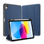 Dux Ducis Domo obal iPad 10,9'' 2022 (10. gen.) kryt s držákem stylusu Apple Stojánek na tužky smart cover modrý