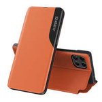 Eco Leather View Case elegantní pouzdro pouzdro s klopou a funkcí stojánku Samsung Galaxy A22 4G oranžové