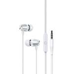 Sluchátka USAMS Jack 3,5 mm Stereo EP-42 SJ475HS02 Bílý