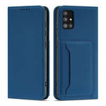Pouzdro na magnetické karty pro Samsung Galaxy A13 5G Pouch Wallet Card Holder Blue