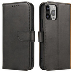 Magnet Case s klopou a peněženkou pro Samsung M34 - černá