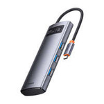 Baseus Metal Gleam Series 4 v 1 HUB Dokovací stanice USB typu C – 4 x USB 3.2 Gen. 1 (WKWG070013)