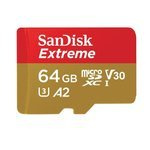 Paměťová karta SanDisk 64GB microSDXC Extreme UHS-I U3 160 / 60 MB/s Mobile + adaptér